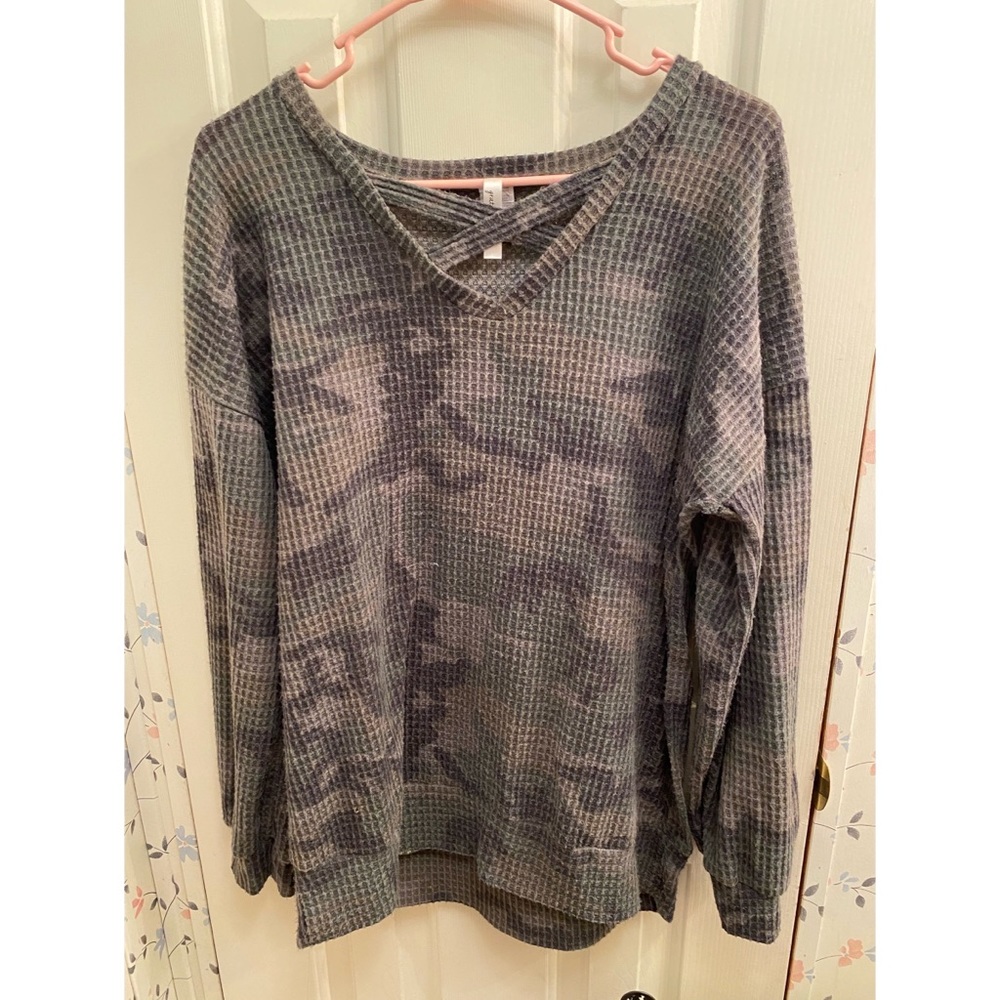 Camo oversized sweater